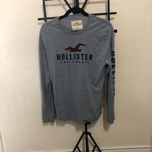 Medium Grey Hollister Long Sleeve T-Shirt |1|